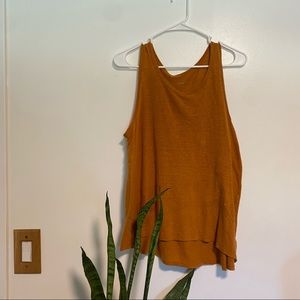 3/$15 Gold Flowy High Low Tank